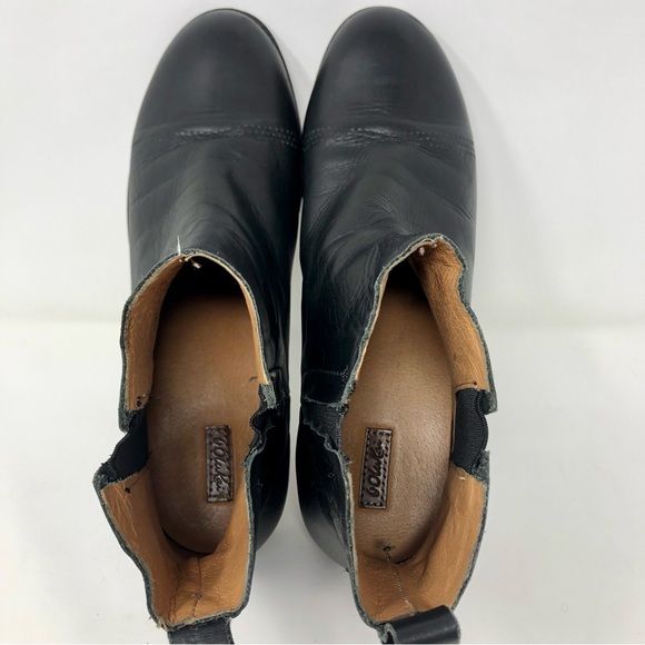 Olukai Malie Black Full Soft Grain Leather Ankle Booties Chelsea Boot Pull On - Picture 11 of 11